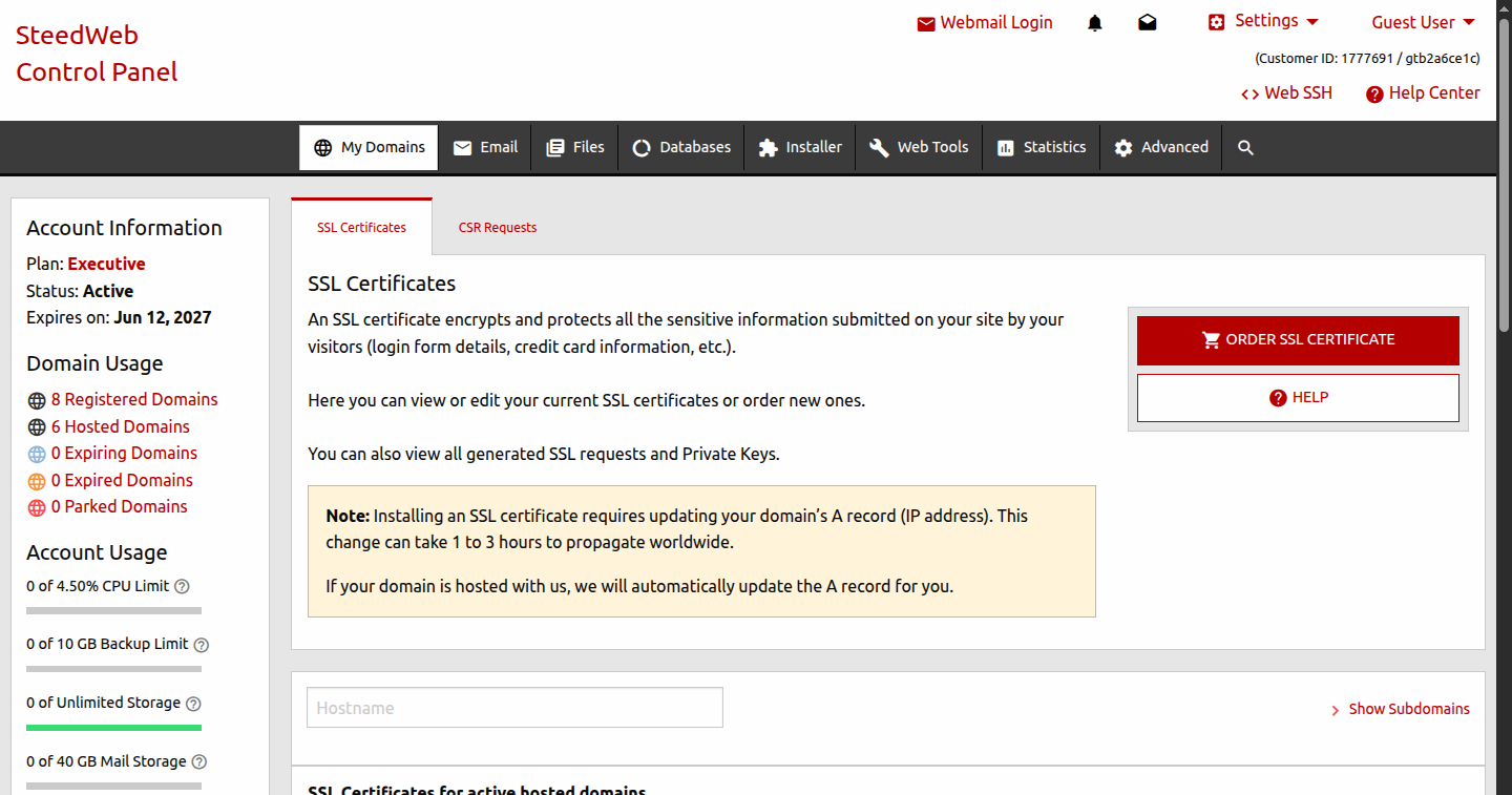 Choose from country-code and regional top-level domains
